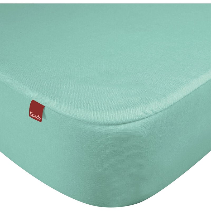 Drap housse protège matelas imperméable 2 en 1 Epeda meraude 80x190/200