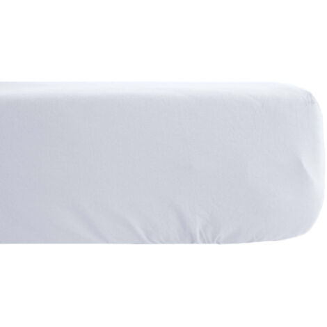 Drap housse SONATE lin lavé froissé 180x200 cm