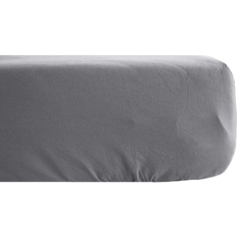 Linnea - Drap housse uni percale de coton manoir Bonnet de 35 cm 160x200 cm