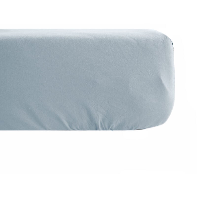 Linnea - Drap housse uni percale de coton manoir Bonnet de 35 cm 90x190 cm