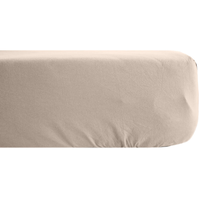 Linnea - Drap housse uni percale de coton manoir Bonnet de 35 cm 140x200 cm