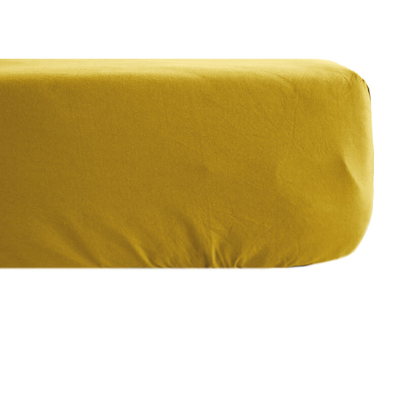 Linnea - Drap housse uni percale de coton manoir Bonnet de 35 cm 140x190 cm Linnea - Drap housse uni percale de coton manoir Bonnet de 35 cm 140x190 cm