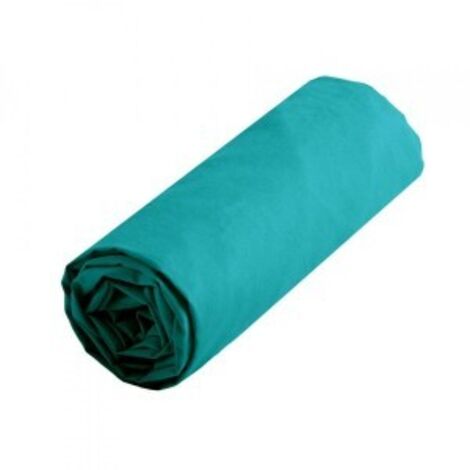 Drap housse uni 140 x 190 cm - Bleu Canard
