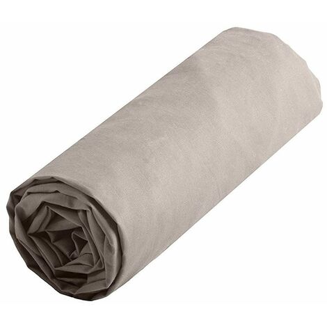 Drap housse uni 160 x 200 cm - Lin