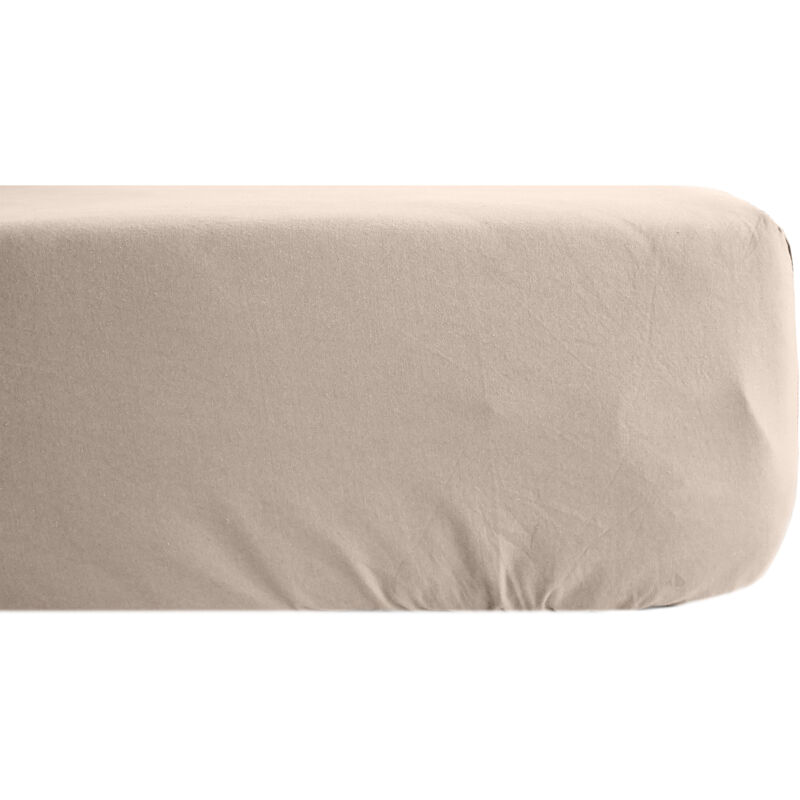 Linnea - Drap housse uni percale de coton manoir Bonnet de 40 cm 180x200 cm Linnea - Drap housse uni percale de coton manoir Bonnet de 40 cm 180x200 cm