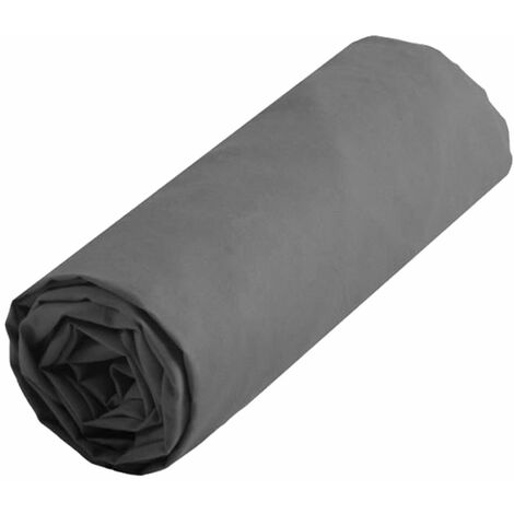 Drap housse uni 90 x 190 cm - Anthracite