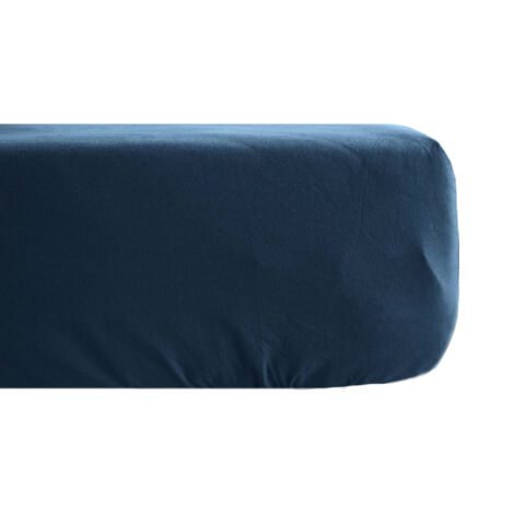 Drap housse uni percale de coton MANOIR Bonnet de 35 cm 80x200 cm