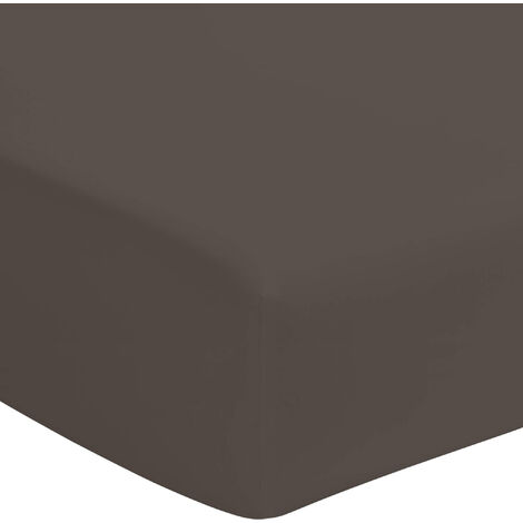 Drap housse zinc 100% coton bonnet 40 cm 160x190 cm