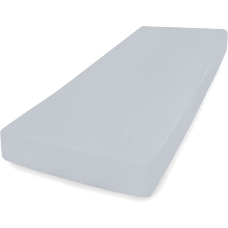 Drap jersey CLASSIC avec élastique 190x210, 200x220x20, gris42, MATEX