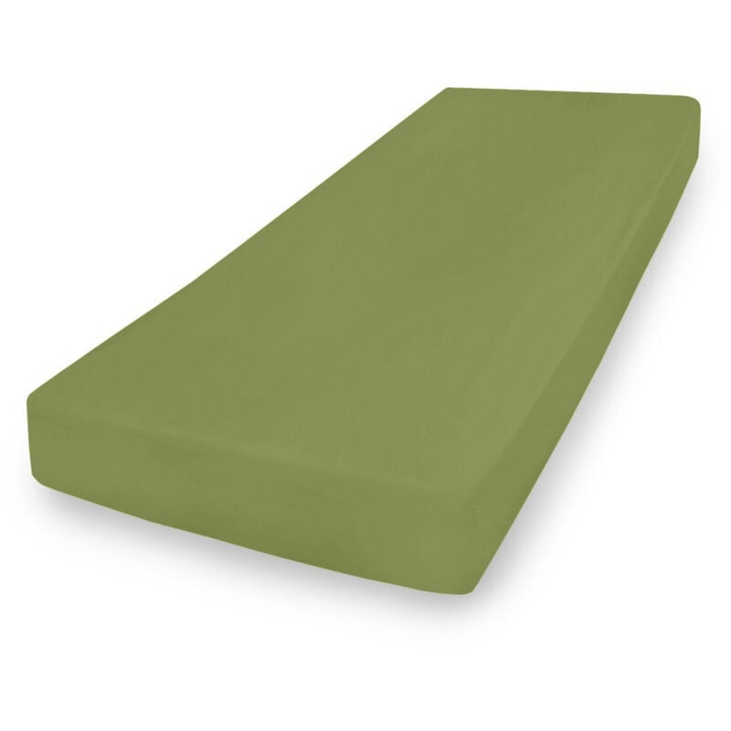 Drap jersey PREMIUM avec caoutchouc 130x190, 140x200x20, vert35, MATEX