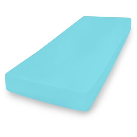 Drap jersey PREMIUM avec caoutchouc 180x190, 180x200x20, turquoise31, MATEX