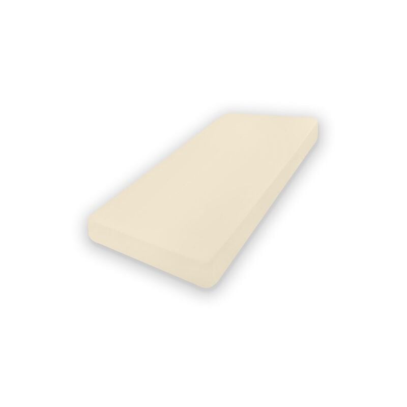 Drap jersey PREMIUM avec caoutchouc 190x210, 200x220x20, écru02, MATEX