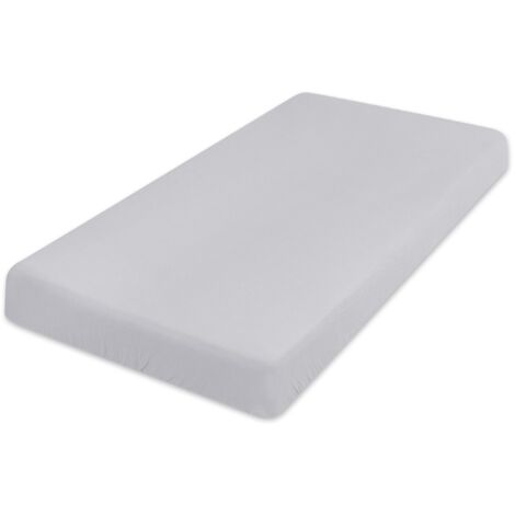 Drap MOUSSELINE avec élastique 90x200x25, gris42, MATEX