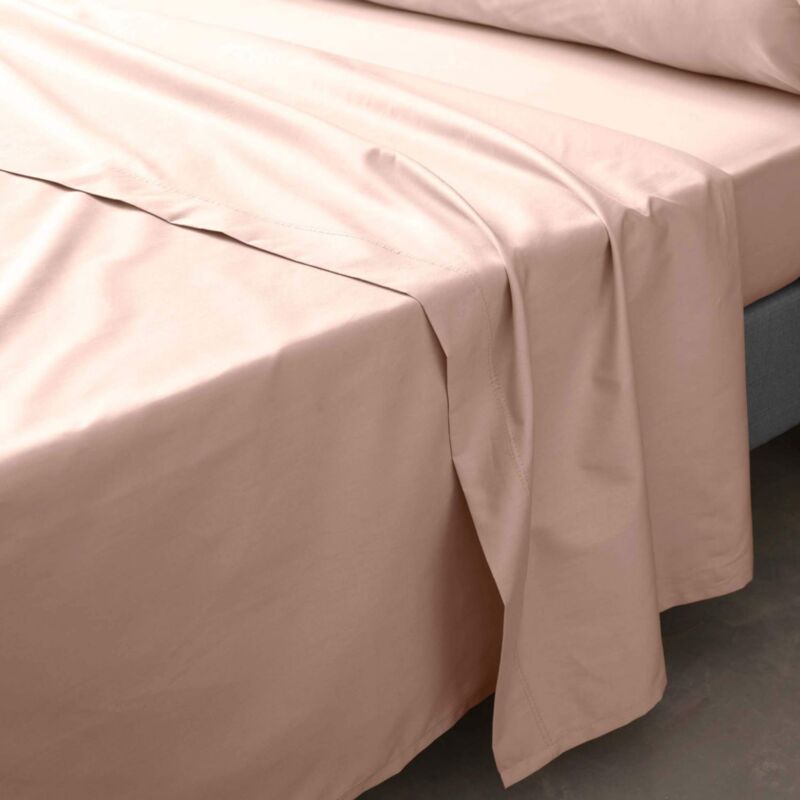 Douceur D'intérieur - Drap plat 2 personnes 240x300 cm - Percale 100% coton