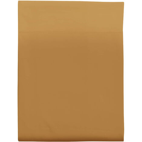 Drap plat curry 100% coton biologique 240x310 cm