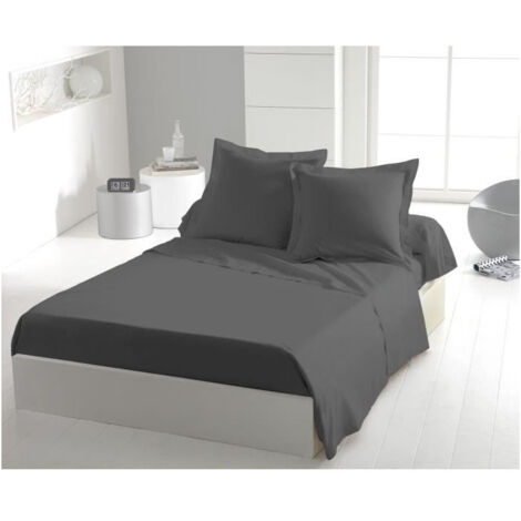 Drap plat - HOME LINGE PASSION - 240 x 300 cm - Anthracite