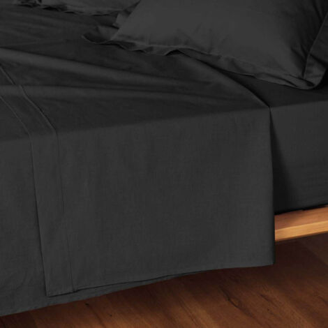 Drap Plat "Lina" 240x300cm Noir