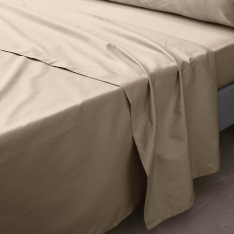 Drap Plat "Percaline" 240x300cm Sable
