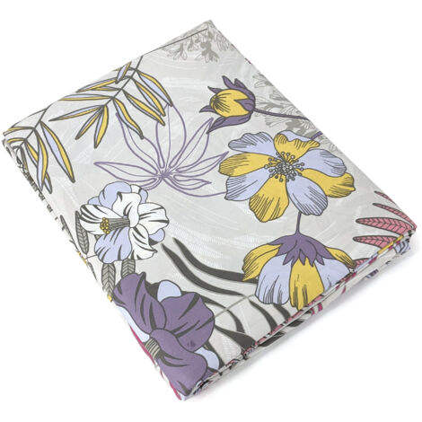 Drap plat satin de coton ANAÏS multicolore 240x310 cm