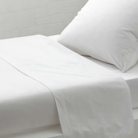 Drap plat uni 240x290 cm ZZZ blanc