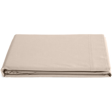Drap plat uni percale de coton MANOIR 240x300 cm