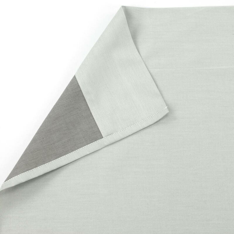 drap plat uni satin de coton etoile gris clair 240x310 cm - gris
