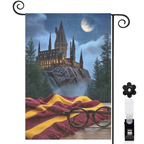 Drapeau de jardin Bienvenue en tissu polyester durable 30 x 45 cm double face jardin et cour