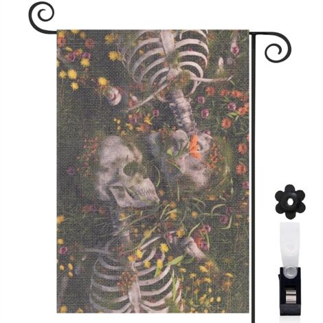 Drapeau de jardin Bienvenue en tissu polyester durable 30 x 45 cm lavable mariage