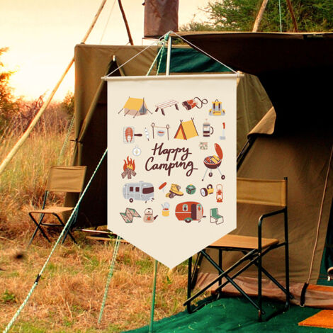 Drapeau de Jardin Décoratif en Polyester Imperméable, Idéal pour Camping et Pique-nique 30x45cm LY022