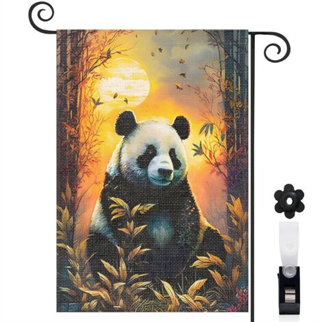 Drapeau de jardin décoration extérieure toile résistante double face 30 x 45 cm pour porche et cour