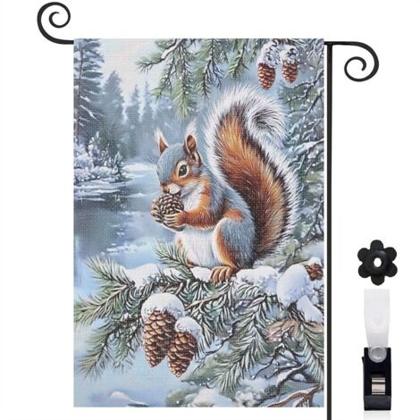 Drapeau de jardin extérieur décoration pour maison de campagne toile durable double face 30 x 45 cm pour entrée maison