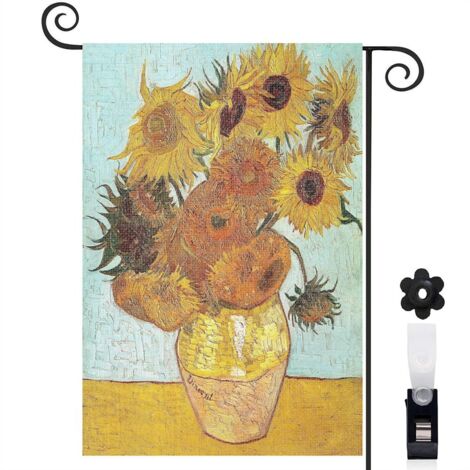 Drapeau de jardin extérieur décoration saisonnière toile résistante double face 30 x 45 cm pour entrée maison