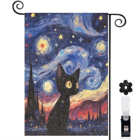 Drapeau de jardin Joyeuses saisons en lin lavable 30 x 45 cm lavable décoration intérieure
