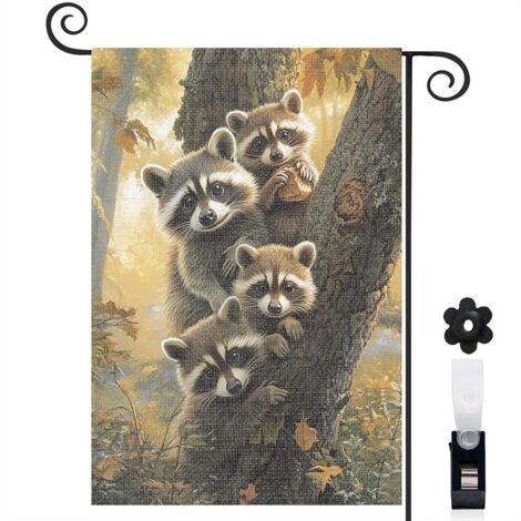 Drapeau de jardin vertical décoration extérieure toile épaisse double face 30 x 45 cm pour porche et cour