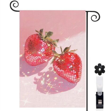 Drapeau de jardin vertical décoration maison toile épaisse double face 30 x 45 cm pour cour maison terrasse