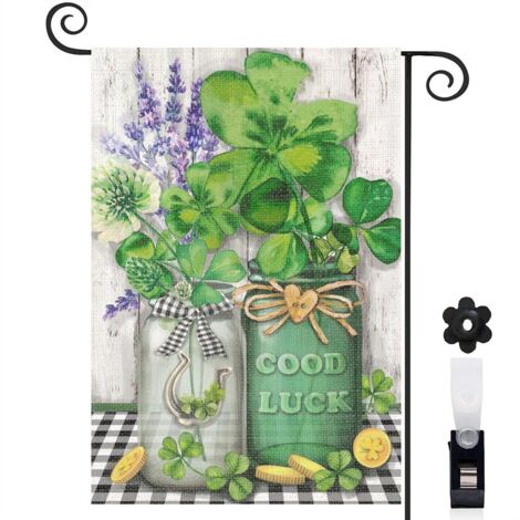 Drapeau de jardin vertical décoration pour maison de campagne toile durable double face 30 x 45 cm pour jardin maison