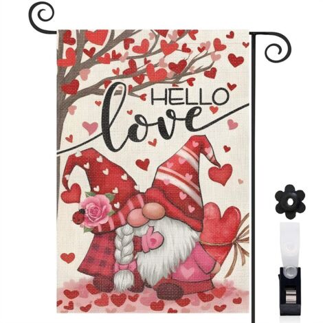 Drapeau de jardin vertical décoration pour maison de campagne toile épaisse double face 30 x 45 cm pour jardin maison