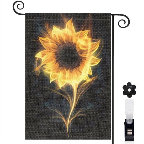 Drapeau de jardin vertical décoration saisonnière toile durable double face 30 x 45 cm pour cour maison terrasse