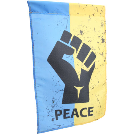Drapeau Ukraine 45x30cm pour Terrasse - Décoration Jardin en Polyester Résistant