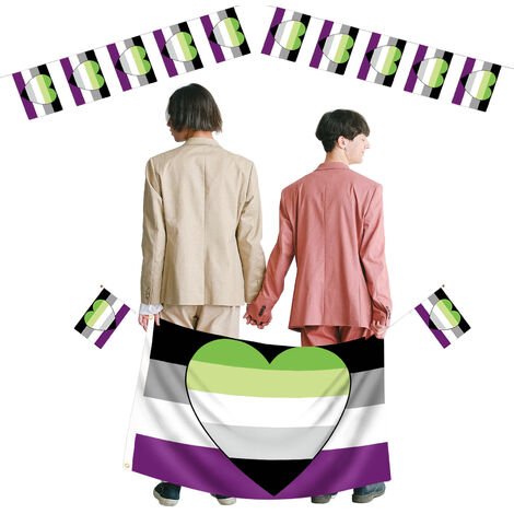 Drapeaux de poche LGBTQ fierté coeur arc-en-ciel Mini drapeaux pour fierté LGBT petits drapeaux pour homosexuel transgenre asexué bisexuel