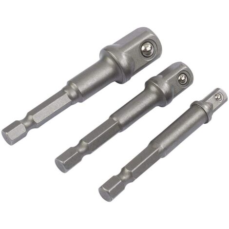 Draper 00005 - Adattatori esagonali, 1/4" e 3/8"