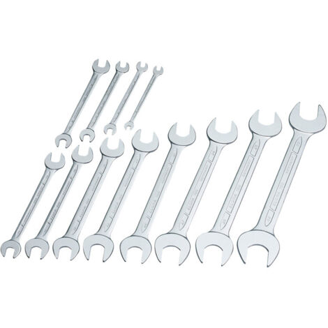 Draper 01276 Long Metric Open-End Spanner Set (12 Pieces) – Durable Professional-Grade Hand Tools