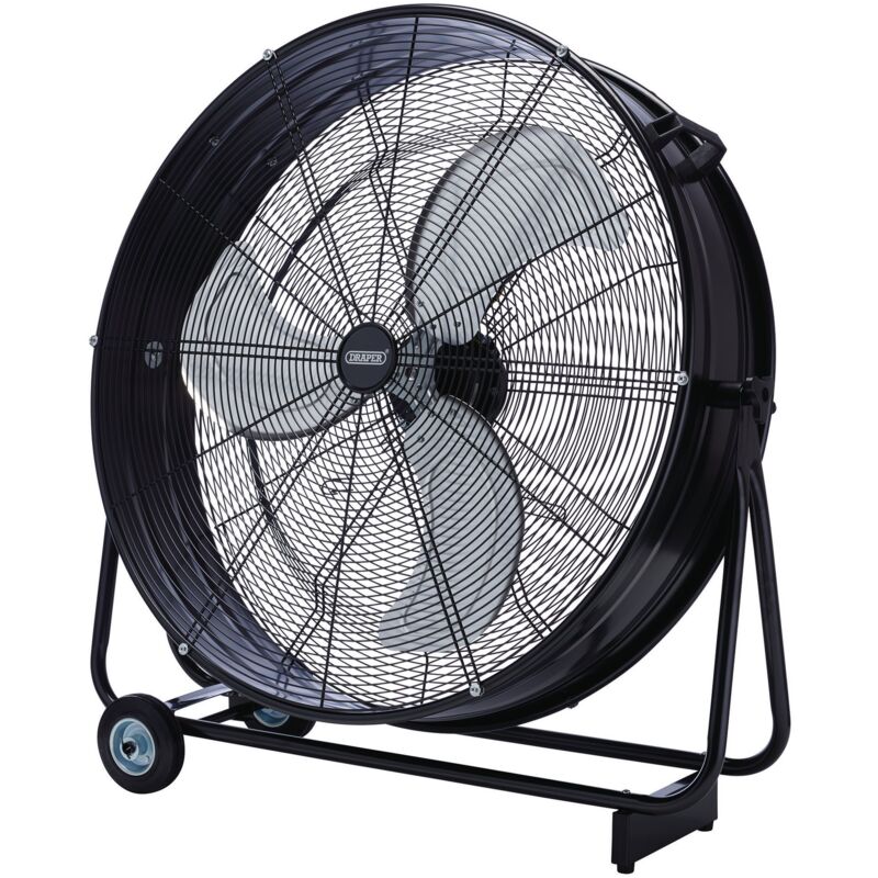 Draper 03368 110V 30-Inch (760mm) Drum Fan with 124W Power for Industrial Cooling