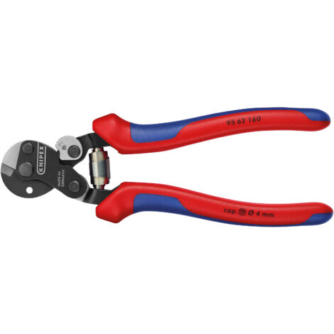Draper 04598 KNIPEX 95 62 160 SB Wire Rope Cutter for High-Strength Wire Rope, 160mm