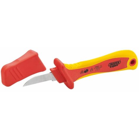 Draper 04615 Draper Expert VDE Approved Fully Insulated Cable Knife, 200mm