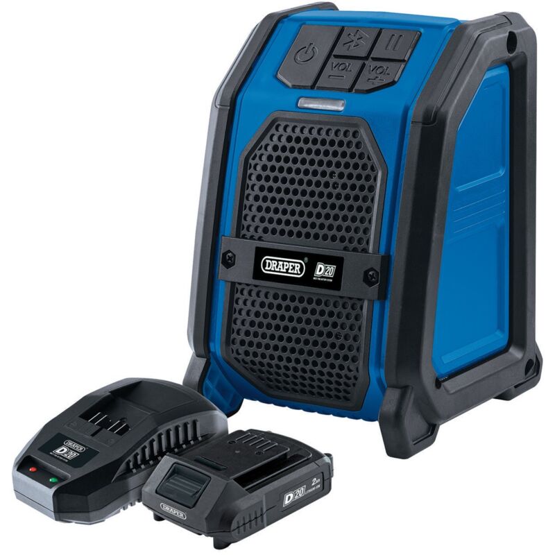 Draper 04758 D20 20V Wireless Speaker Kit (3 Piece)