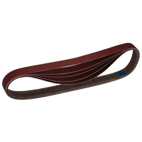 Draper 08702 Cloth Sanding Belt, 25 x 762mm, Assorted Grit (5 Pack)