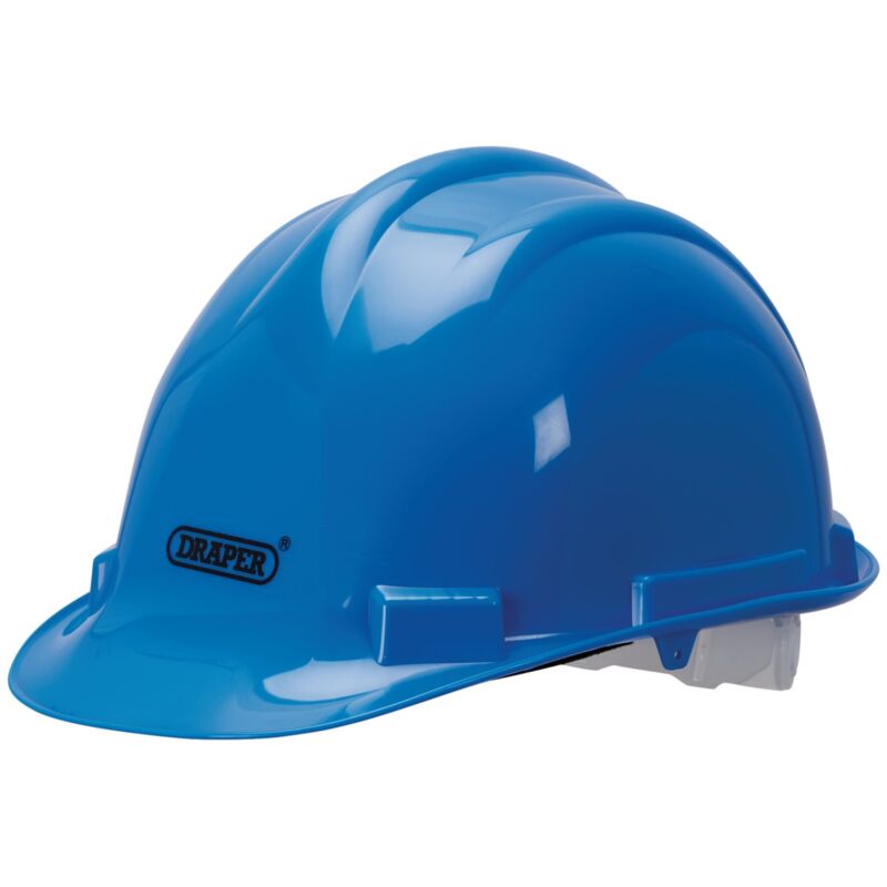 Draper 08909 Safety Helmet in Blue – Durable Protective Headgear for Construction and Industrial Use