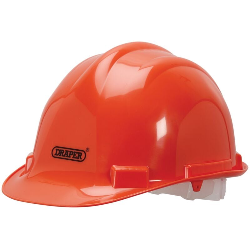 Draper 08910 Safety Helmet in Bright Orange for Enhanced Safety and Visibility