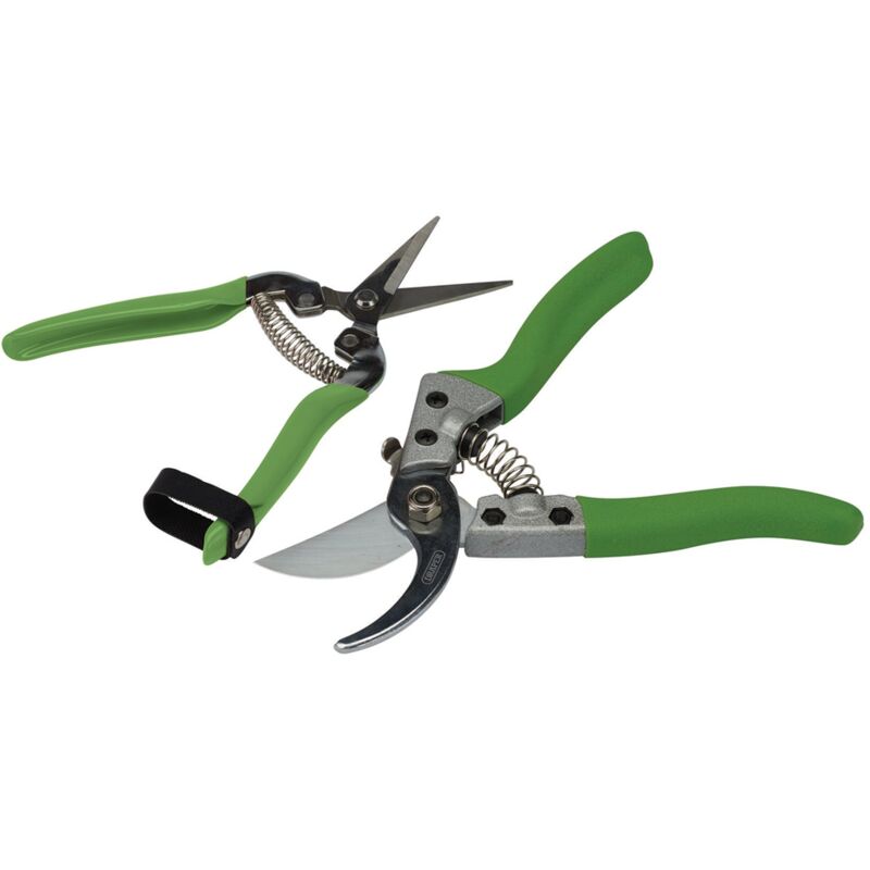 Bypass/flower secateur 2PC set 08987 Bypass Pruner and Flower Shear Set (2 Piece) - Draper